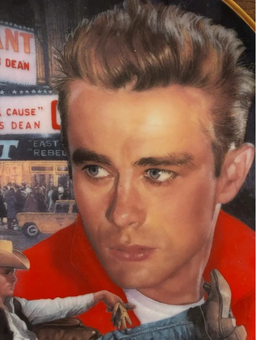 Vintage James Dean Hamilton Collection Collector Plate Thomas Blackshear #0017A